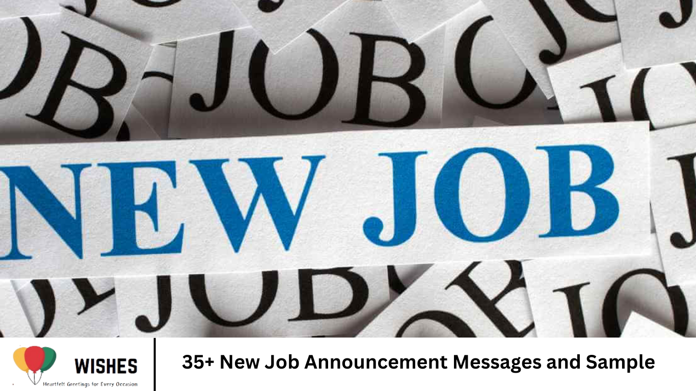 Mess Sample 35+ New Job Announcement Messages and Sample- Wishes
