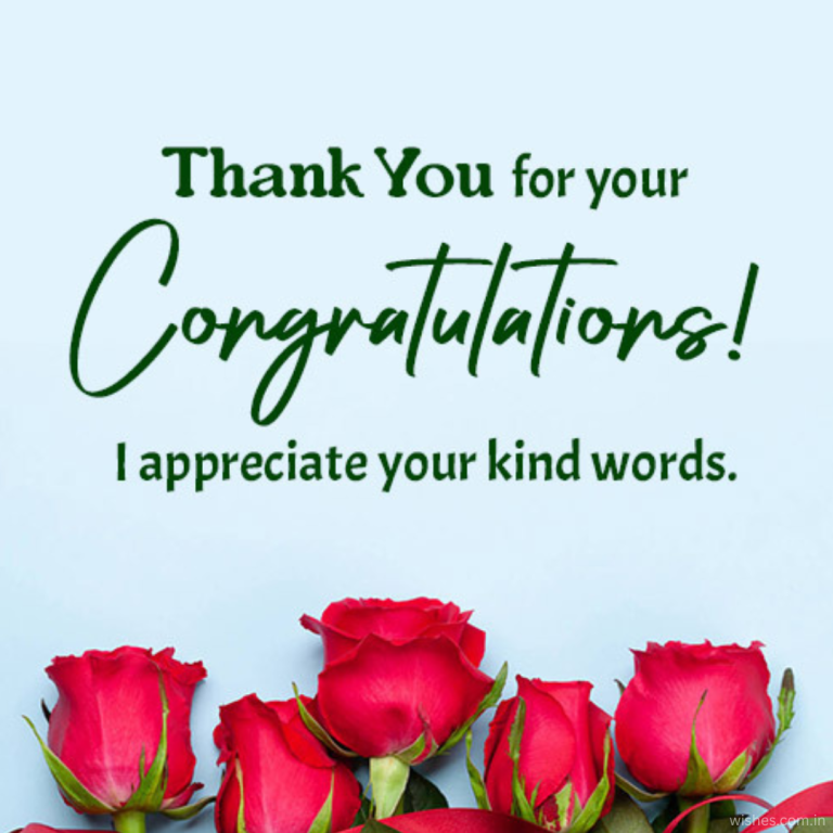 100+ Congratulations Reply Messages and Examples - Wishes