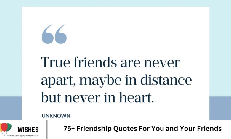 75+ Friendship Quotes For You and Your Friends
