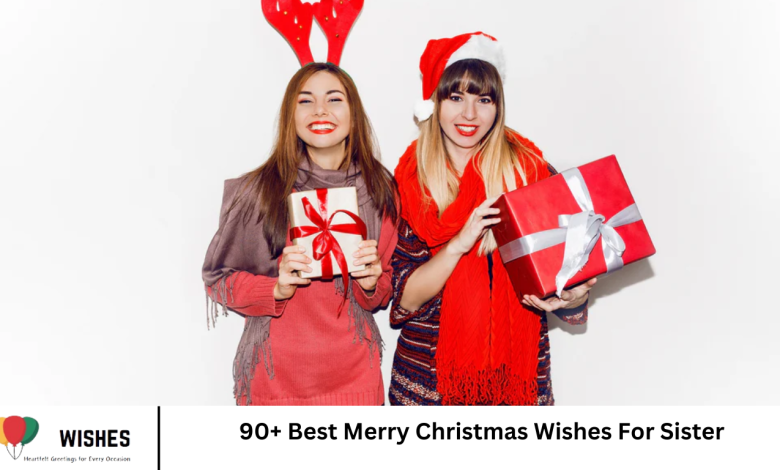 90+ Best Merry Christmas Wishes For Sister