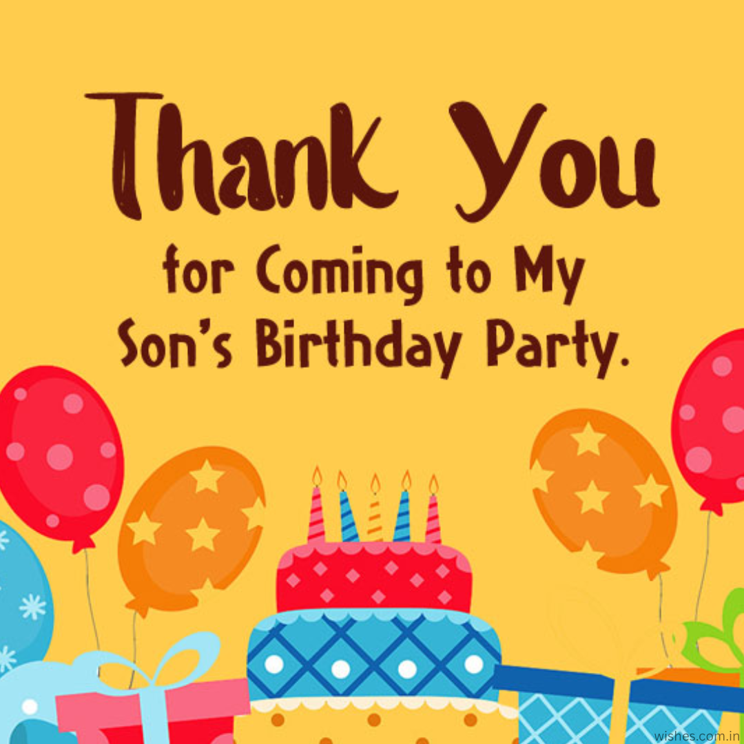 100+ Thank You Messages For Coming To My Birthday Party - Wishes